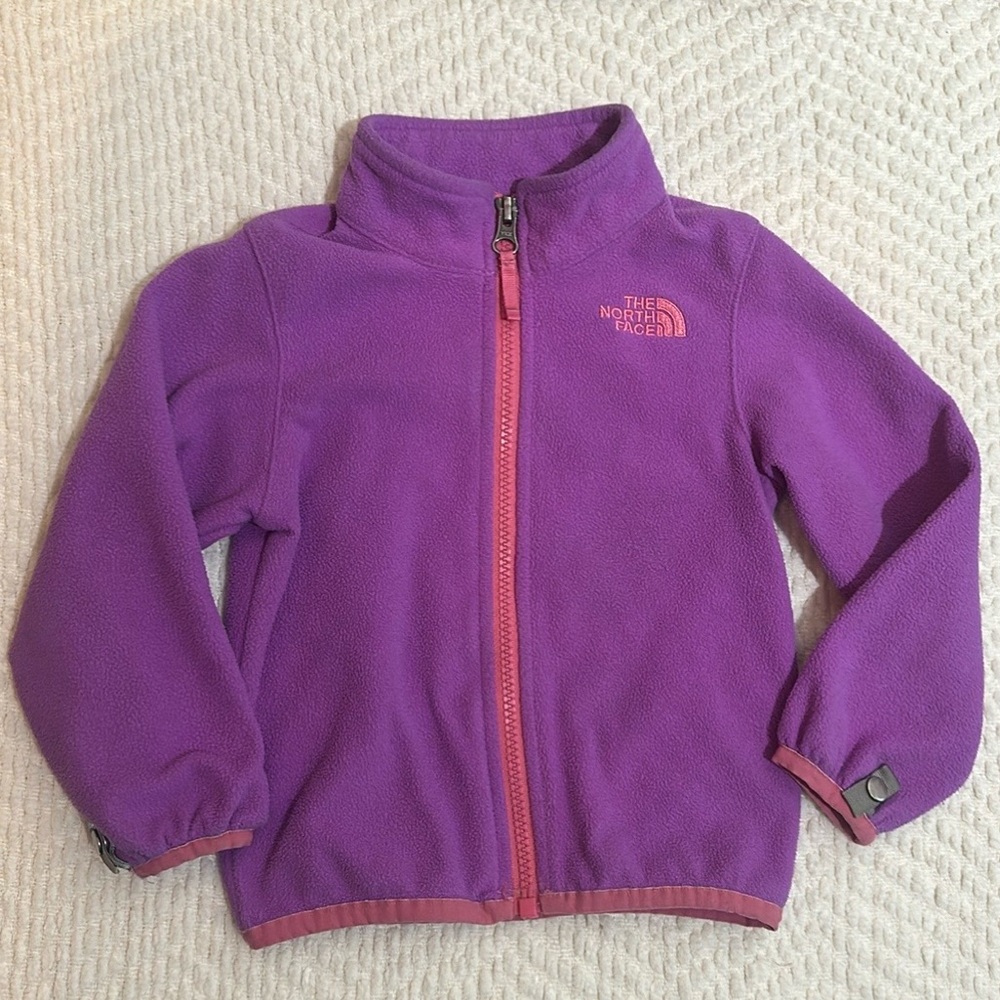 North Face Fleece zip-up jacket. 2T